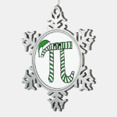 Kerstmis Wiskunde Geek Ornament in Groen (Rechts)