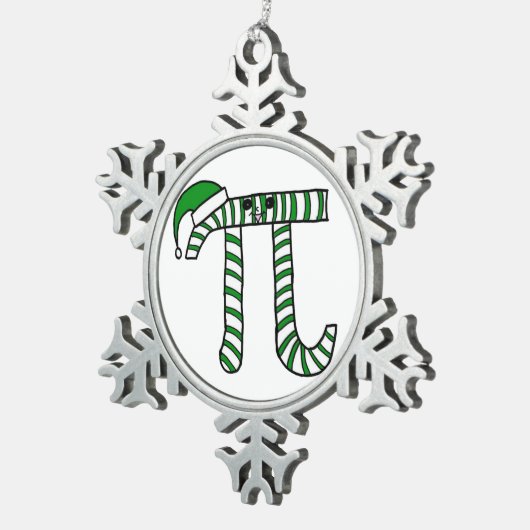 Kerstmis Wiskunde Geek Ornament in Groen (Rechts)