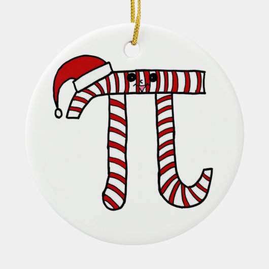 Kerstmis Wiskunde Keramisch Ornament (Voorkant)