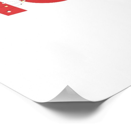 Kerstmis Wiskunde Nerd HOHOHO kerstlampjes Poster (Hoek)