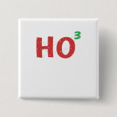 Kerstmis Wiskunde Nerd HOHOHO kerstlampjes Vierkante Button 5,1 Cm (Voorkant)