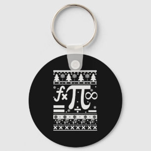 Kerstmis wiskunde sleutelhanger
