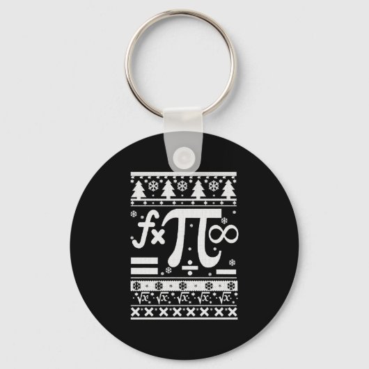 Kerstmis wiskunde  sleutelhanger (Voorkant)