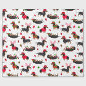 Kerstmis, wit cadeaupapier (Vlak)