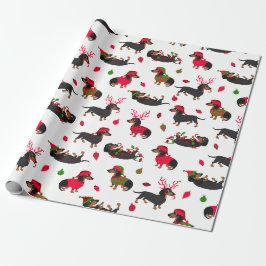 Kerstmis, wit cadeaupapier