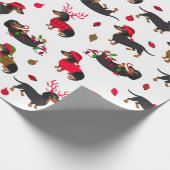 Kerstmis, wit cadeaupapier (Hoek)