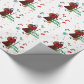 Kerstmis Witch buona Befana Cadeaupapier (Hoek)