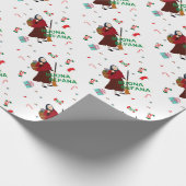 Kerstmis Witch buona Befana Cadeaupapier (Hoek)