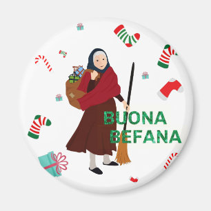 Kerstmis Witch buona Befana Magneet