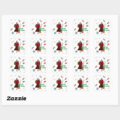 Kerstmis Witch buona Befana Vierkante Sticker (Vel)