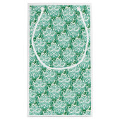Kerstmis Witte en groene Gift Bag Klein Cadeauzakje (Achterkant)