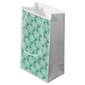 Kerstmis Witte en groene Gift Bag Klein Cadeauzakje (Achterkant Gekanteld)