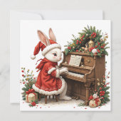 Kerstmis Witte Konijn Kerstfeest Vieren Geboorte v (Achterkant)
