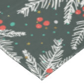 Kerstmis witte spar takken tafelkleed (Gekanteld)