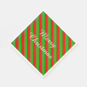 Kerstmis Witte Standaard Servet/Groen en Rood Servetten (Hoek)