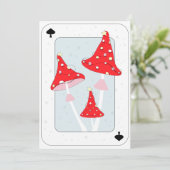 Kerstmis Wonderland magische paddenstoelen Feestdagenkaart (Staand voorkant)