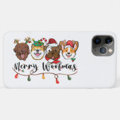 Kerstmis Woofmas Typografie iPhone 11 Pro Max Hoes (Achterkant (horizontaal))