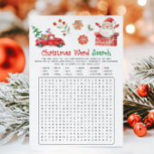 Kerstmis Woordzoekspel Feestdagenkaart