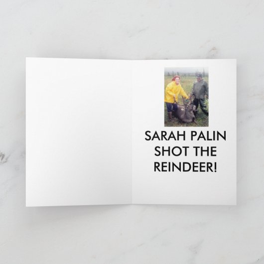 KERSTMIS WORDT GEANNULEERD FEESTDAGEN KAART (Binnen)