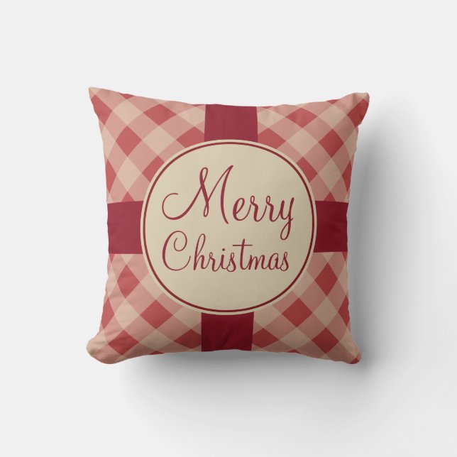 Kerstmis Worp Kussen  (Voorkant)