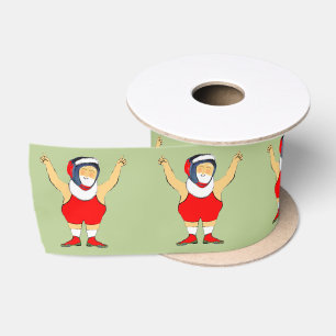 Kerstmis worstelvakantie satijnen lint