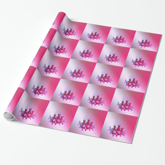 KERSTMIS WRAP STIJL EN ONTWERP CADEAUPAPIER (Uitgerold)