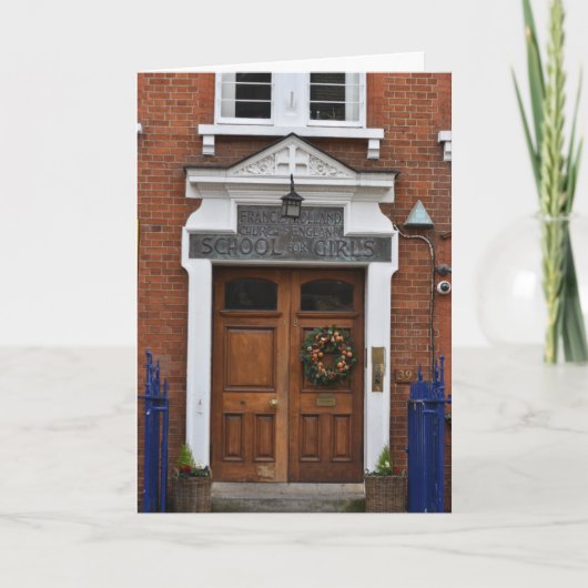 Kerstmis Wreath London Architecture Photography Kaart (Voorkant)