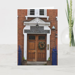 Kerstmis Wreath London Architecture Photography Kaart