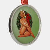 Kerstmis Wreath Metalen Ornament (Rechts)