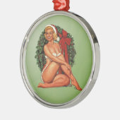 Kerstmis Wreath Metalen Ornament (Links)