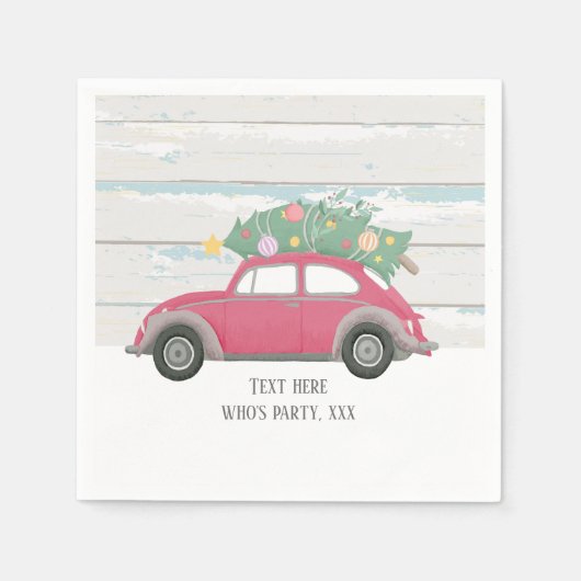 kerstmis, xmas, babyboy, kerstboom, auto servet (Voorkant)