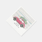 kerstmis, xmas, babyboy, kerstboom, auto servet (Hoek)