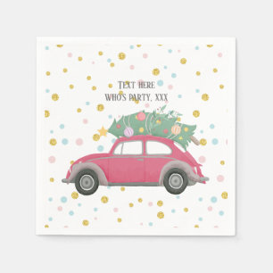 kerstmis, xmas, babyboy, kerstboom, auto servet