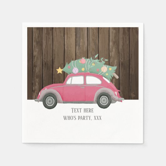 kerstmis, xmas, babyboy, kerstboom, auto servet (Voorkant)