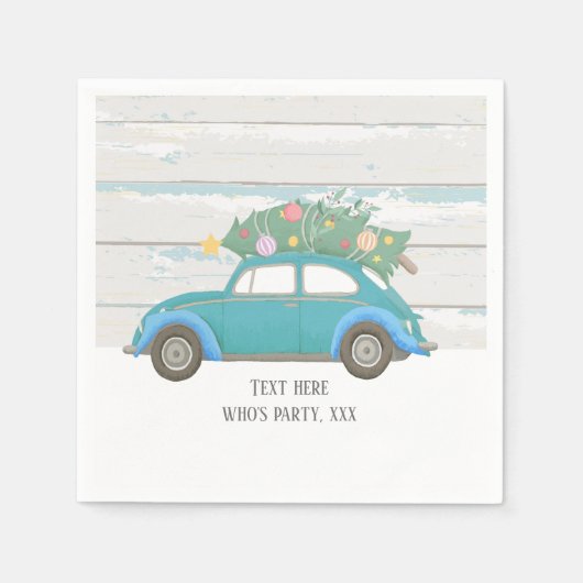 kerstmis, xmas, babyboy, kerstboom, auto servet (Voorkant)