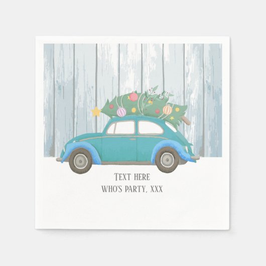 kerstmis, xmas, babyboy, kerstboom, auto servet (Voorkant)