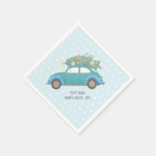 kerstmis, xmas, babyjongen, kerstboom, auto servet