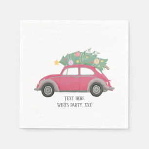 kerstmis, xmas, babyjongen, kerstboom, auto servet