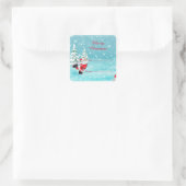 Kerstmis Xmas Cadeau Naam Label Sticker (Tas)
