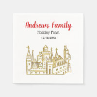 Kerstmis Xmas Heraldisch Kasteel #2 Wapen Faux Gou