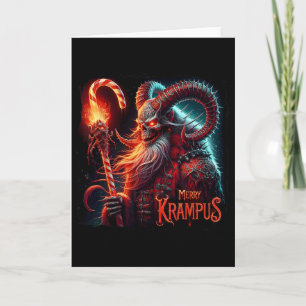 Kerstmis Xmas Horror Krampus Donker Kerstfeest Kra Kaart