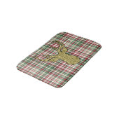 Kerstmis XMAS Pset Tartan Gold Deer Bath Mat (Gekanteld)