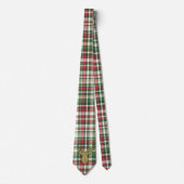 Kerstmis XMAS Pset Tartan Mannen Dress Stropdas (Voorkant)