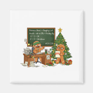 Kerstmis Xmas Sfeer Accountant Boekhouding Peperno Magneet