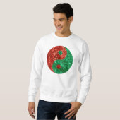 kerstmis yang mannen sweatshirt (Voorkant volledig)