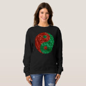 kerstmis yang womens sweatshirt (Voorkant volledig)