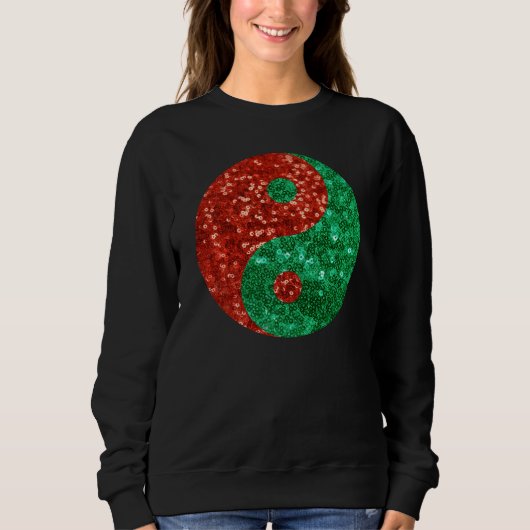 kerstmis yang womens sweatshirt (Voorkant)