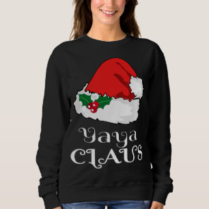 Kerstmis Yaya Claus Matching Pyjama Santa Hat X-m Trui