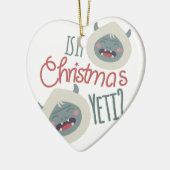 Kerstmis Yeti Keramisch Ornament (Links)
