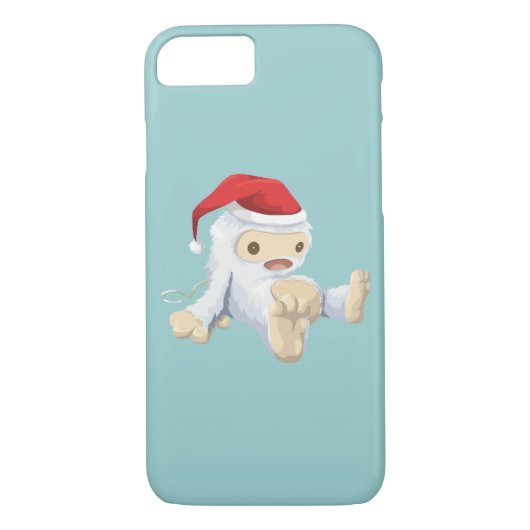 Kerstmis Yeti-Speelgoed met een kersthat Case-Mate iPhone Case (Achterkant)